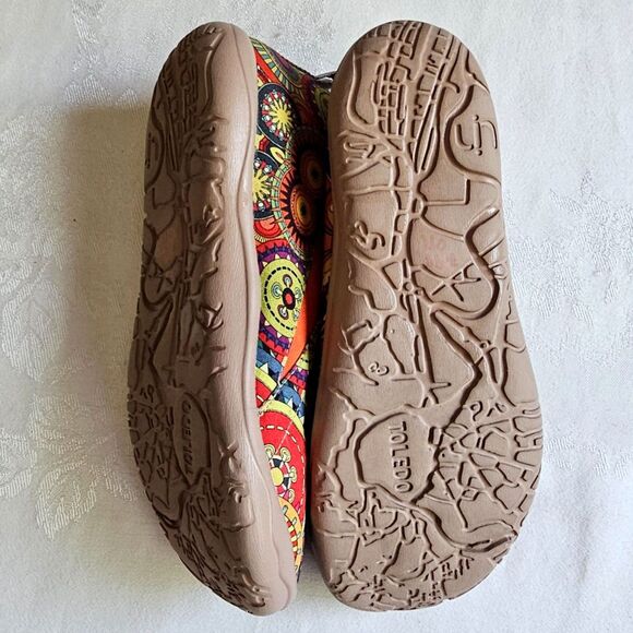 UiN U I N Colorful Pattern Psychedelic Canvas Shoes sz 10 - Picture 5 of 10